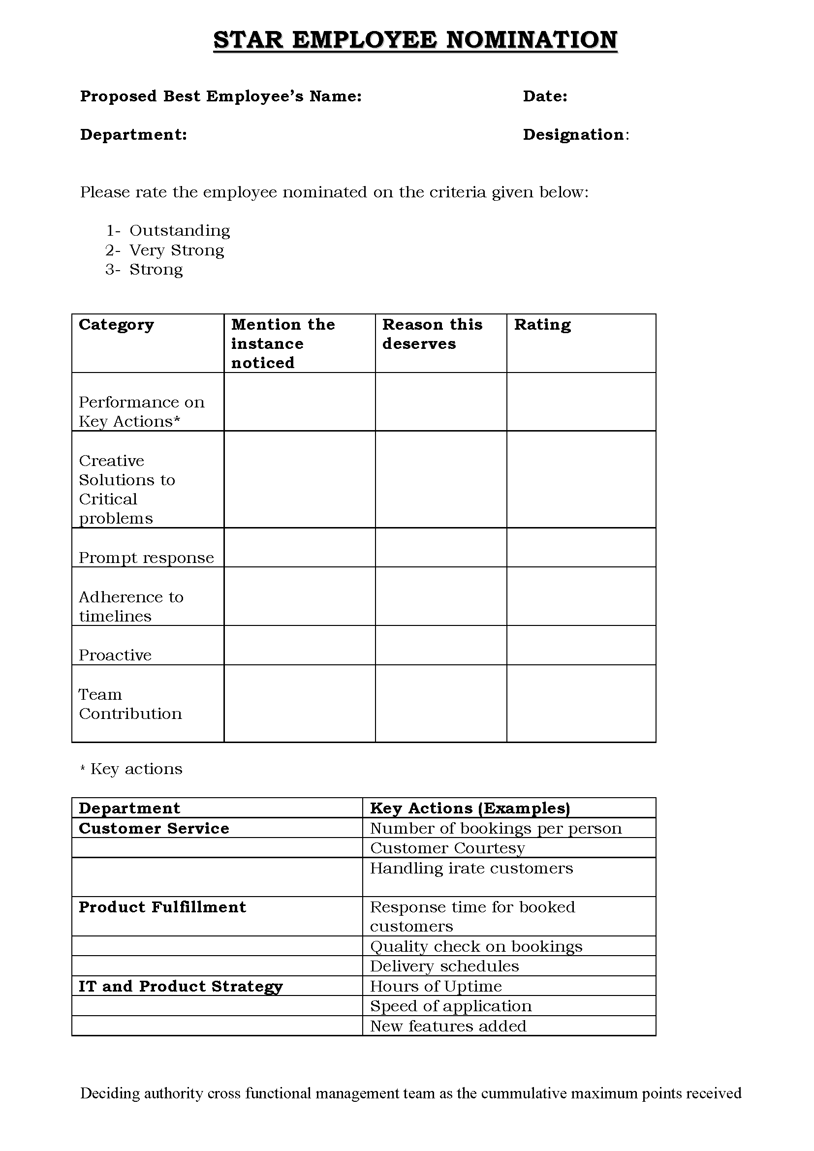 02 - Star Employee Nomination Form